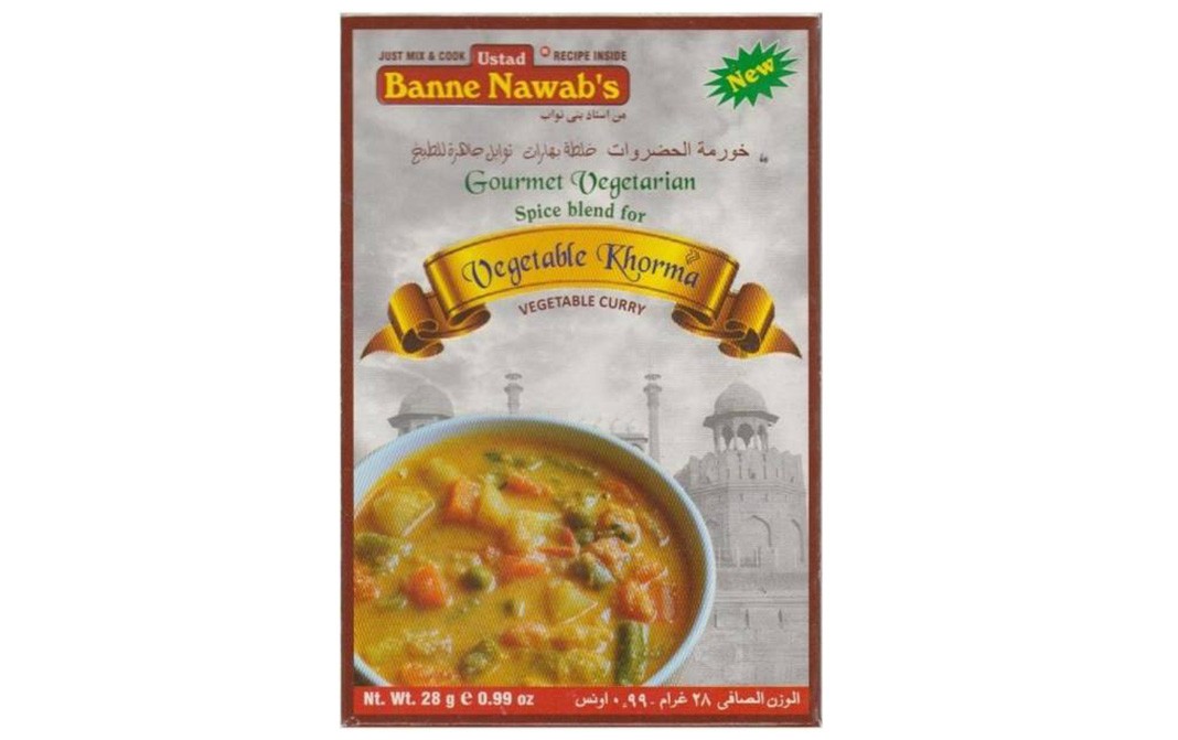 Ustad Banne Nawab's Vegetable Khorma Masala (Vegetable Curry)   Box  28 grams